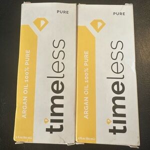 timeless ARGAN OIL 100% PURE
2 fi oz (60 ml 2 bottles new